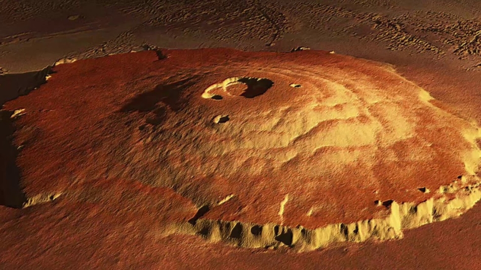 Вулкан Олимп Монс на Марсе